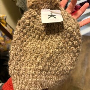 Chunky Knit Brown Beanie